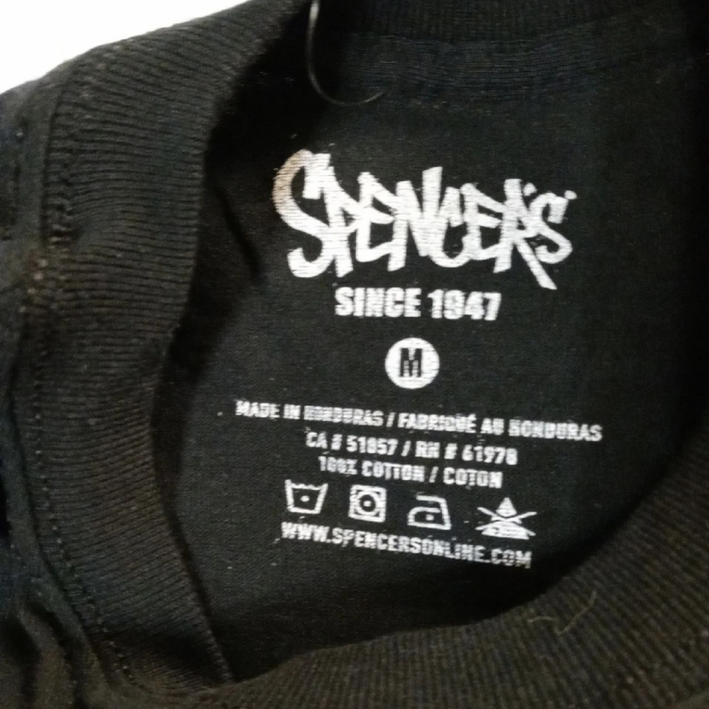 NWT Spencer's Mens Slogan T-Shirt M - Picture 2 of 3